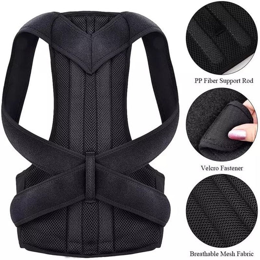 Adjustable Posture Corrector Belt For Men And Women, For Back Support
